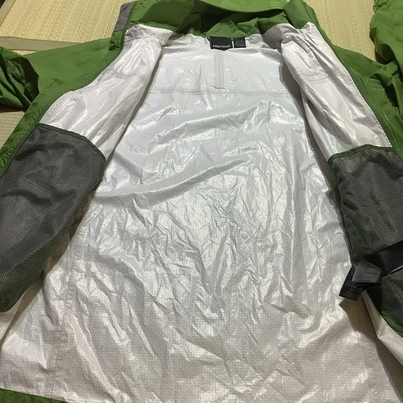 Marmot Men’s Precip Green Jacket Hooded Windbreaker Size XL Style #H41200 - Picture 11 of 14